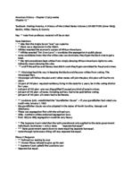 American History - week 4 notes: Chapter 17