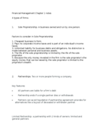 financial management chapter 1 notes