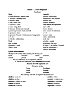 Italian II: Chapter 4-6 Review