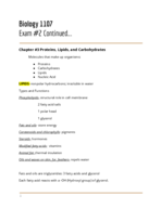 Biology 1107  Study Guide