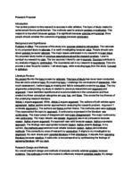 Psychology Capstone Research Proposal 