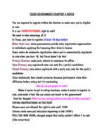 Texas Government Week 4 Notes