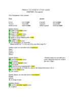 French 102 Study Guide Exam#1(PDF Re-Upload)