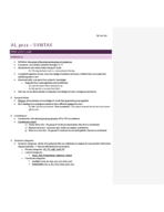 AL 3021 - Intro to Linguistics - (Syntax: sentence structure)