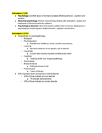 Abnormal Psych Week 1 Notes