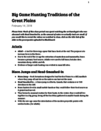 2/14/18 Big Game Traditions in the Great Plains