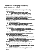 Chapter 19 U.S. History Notes