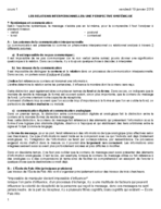 Relations interpersonnelles - Cours 1
