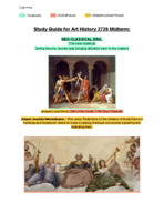 Study Guide for Art History 2720 Midterm