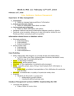 MIS111- Week 6 Notes