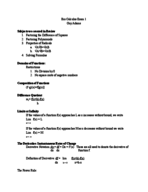 MATH 105 (Guy Adams) Exam 1 Study Guide