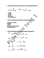Practice exam to prepare for the exam.