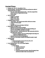 Ancient Rome notes