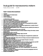 Econ 203 Midterm Study Guide