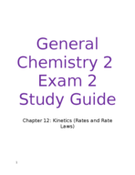 General Chemistry Exam 2 Study Guide