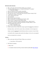 Exam 1 study guide