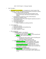 ACC 222 Exam 1 Study Guide
