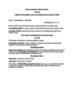 Microeconomics, Week 5 Notes