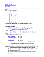 Math 103 Notes Week G