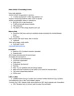 Other clinical careers notes