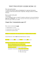 Guide for Test 2