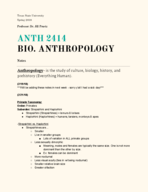 ANTH2414, Week 6