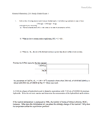 General Chemistry Exam 1 Study Guide