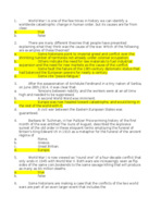 World Foundations Exam notes