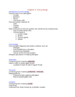 Medical Terminology Chapter 9: Immunology FAU