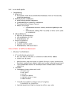 Unit 1 Exam Study Guide