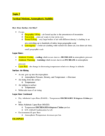 Topic 7 Notes - Weather and Climate