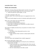 Journalism Week 7 Notes