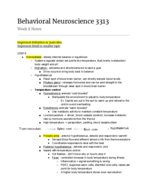 Behavioral Neuroscience 3313 Week 8 Notes