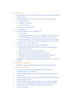 Week 9 Sociology 1101 Notes