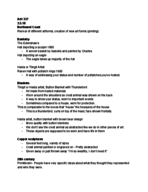 Week Nine Notes