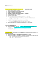 ECON Week 8 Notes