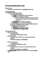 Psych 120A Week 9 Lecture Notes
