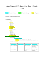 Gen Chem 1035 Test 2 Study Guide