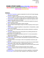 SOC100 Exam 2 Study Guide