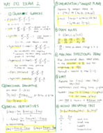 UPDATED STUDY GUIDE - MAT 272 EXAM 2