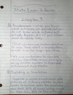 Statistics 201, Test 2 Study Guide