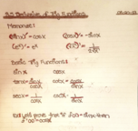 Derivative of Trig Functions
