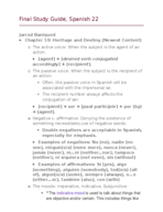 SPA 022 Final Study Guide