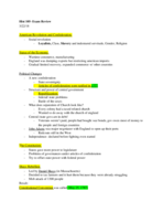HIST 105- Exam 2 Review