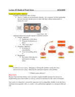 Lecture 18 Models of Work Stress