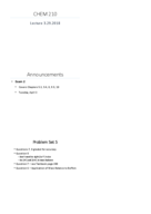 Analytical Chemistry Exam II Review 