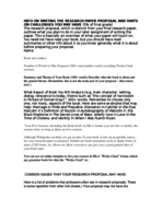 Research Paper Proposal Guide