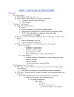 PSYC 3121 Exam 2 Study Guide