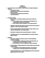 Psych 100 Week 12 Notes