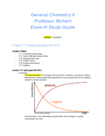 CHM 118, Study Guide, Exam III